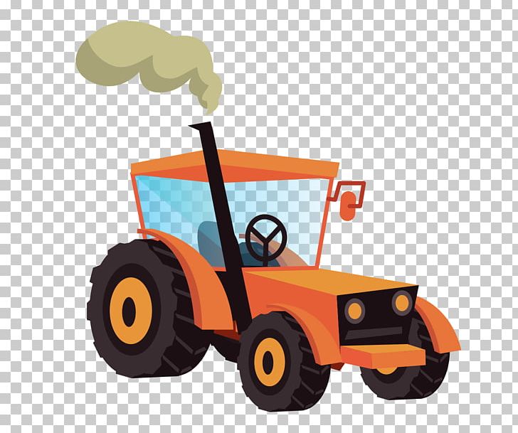 Farm Vehicles Orange Car PNG, Clipart, Agricultural Machinery, Agriculture, Car, Cartoon, Download Free PNG Download