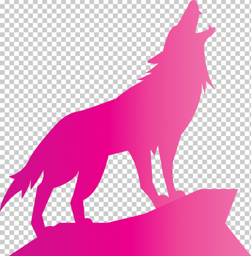 Wolf PNG, Clipart, Magenta, Pink, Red Fox, Silhouette, Tail Free PNG Download
