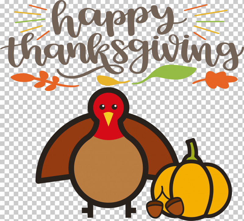 Happy Thanksgiving Turkey PNG, Clipart, Beak, Birds, Cartoon, Duck, Fruit Free PNG Download