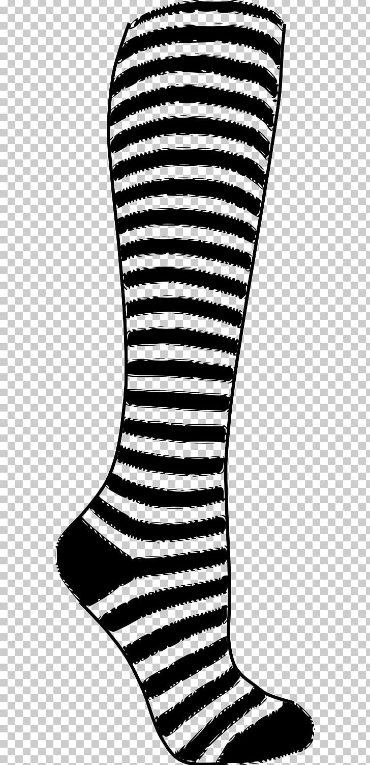 Sock Knee Highs Clothing Stocking Tights PNG, Clipart, Anklet, Area, Black, Black And White, Christmas Stockings Free PNG Download