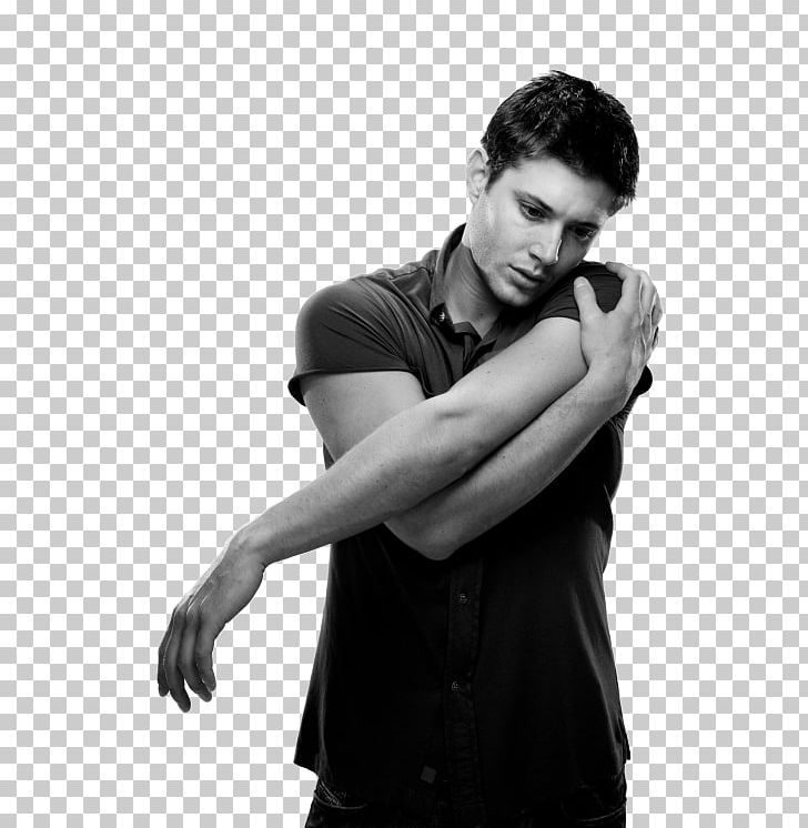 Jensen Ackles Dean Winchester Supernatural Actor PNG, Clipart, Actor, Arm, Black And White, Dean Winchester, Fictional Characters Free PNG Download