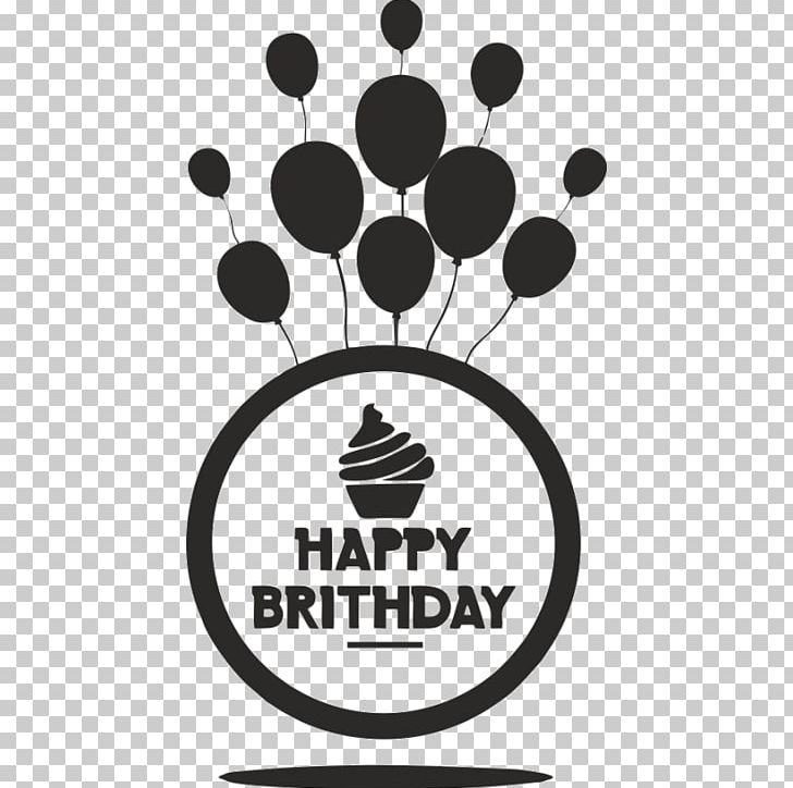 Happy Birthday To You Greeting & Note Cards Balloon PNG, Clipart, Amp, Balloon, Birthday, Black And White, Brand Free PNG Download