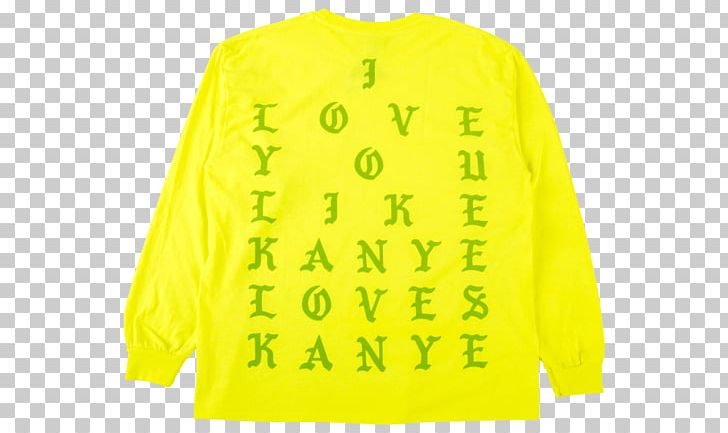 Long-sleeved T-shirt Saint Pablo Tour Long-sleeved T-shirt I Love Kanye PNG, Clipart, Active Shirt, Adidas Yeezy, Brand, Clothing, Crew Neck Free PNG Download