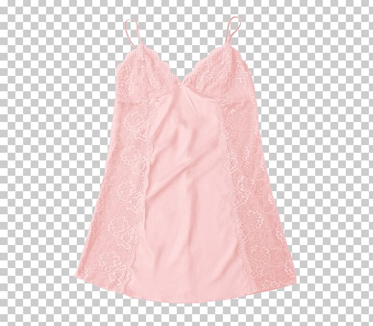 Satin Sleeve Nightwear Pink M Dress PNG, Clipart, Day Dress, Dress, Neck, Nightwear, Peach Free PNG Download