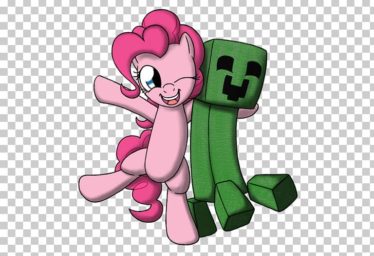 Pinkie Pie Pony Applejack Rainbow Dash Minecraft PNG, Clipart, Cartoon, Fictional Character, Hand, Magenta, Mammal Free PNG Download