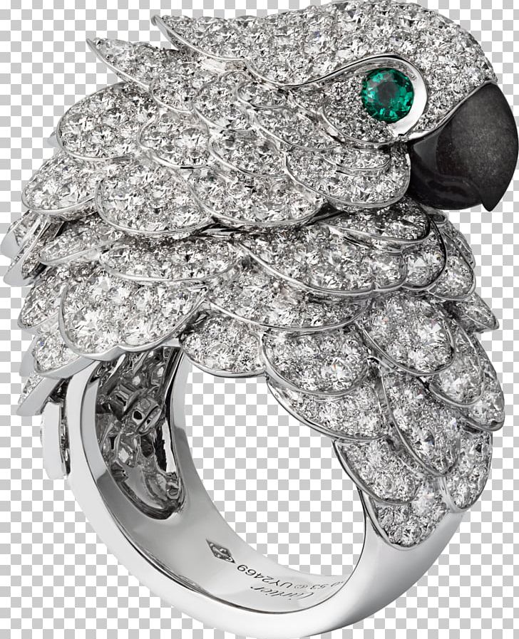 Parrot Cartier Ring Jewellery Diamond PNG, Clipart, Animals, Bling Bling, Body Jewelry, Cartier, Cartier Tank Free PNG Download