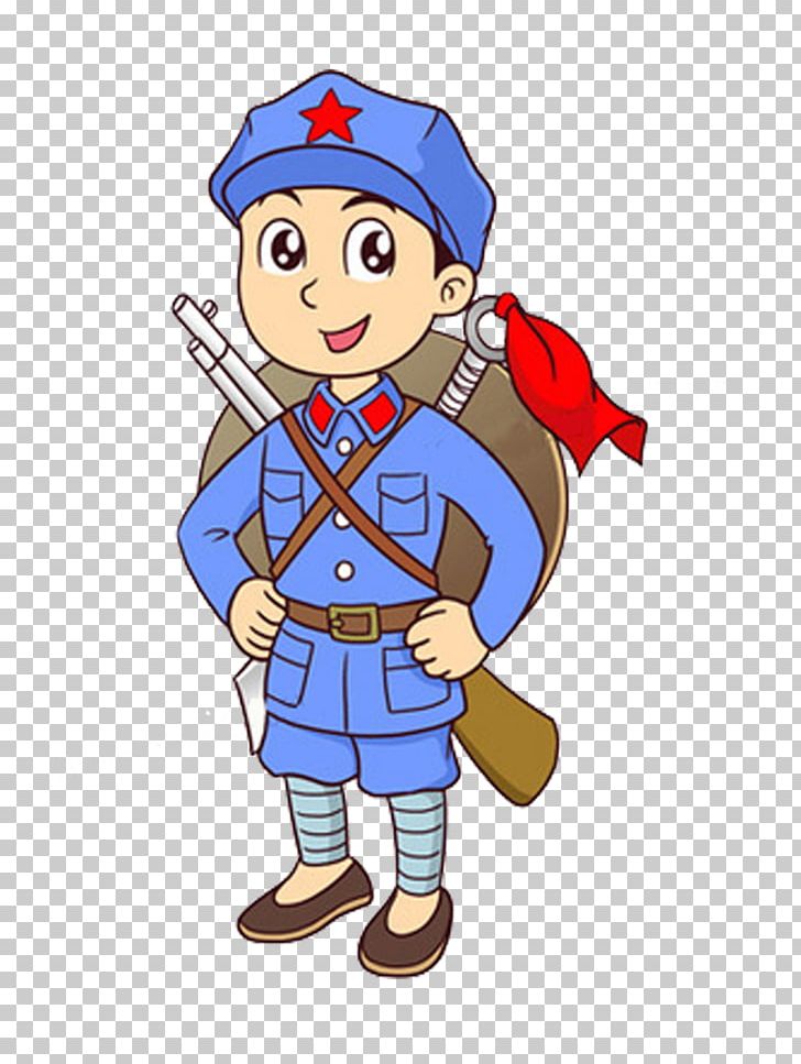 Jiangxi Long March Chinese Red Army Q-version PNG, Clipart, Army, British Soldier, Cartoon, Fictional Character, Manga Free PNG Download