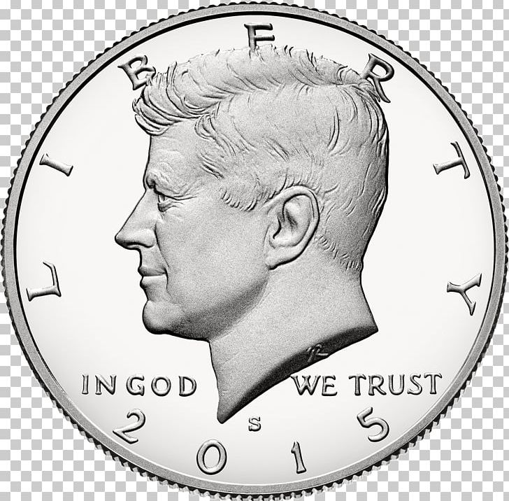 Kennedy Half Dollar Dollar Coin United States Mint Proof Coinage PNG, Clipart, Black And White, Circle, Coin, Commemorative Coin, Currency Free PNG Download
