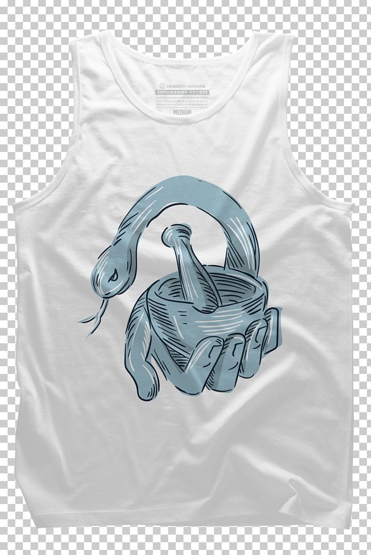 T-shirt Sleeveless Shirt Design By Humans Drawing PNG, Clipart, Active Tank, Animal, Blue, Clothing, Design By Humans Free PNG Download