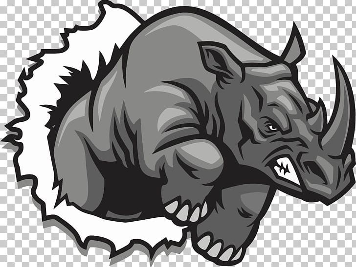 Rhinoceros Drawing PNG, Clipart, Animals, Art, Black, Black And White, Carnivoran Free PNG Download