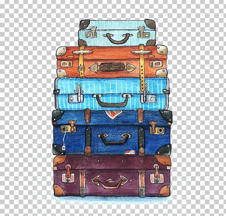 Travel Watercolor Painting Suitcase PNG, Clipart, Arts, Box, Boxes, Clothing, Drawing Free PNG Download