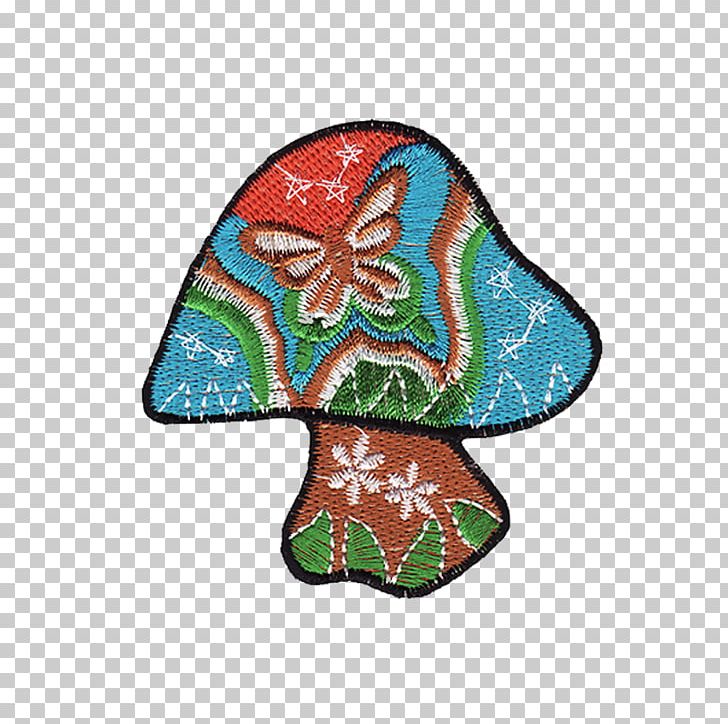 Psilocybin Mushroom Embroidery Icon PNG, Clipart, Art, Christmas Ornament, Common Sunflower, Embroidery, Euclidean Vector Free PNG Download