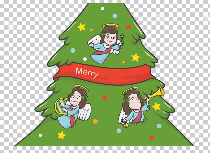 Christmas Tree PNG, Clipart, Angel, Angel Vector, Art, Cartoon, Chr Free PNG Download