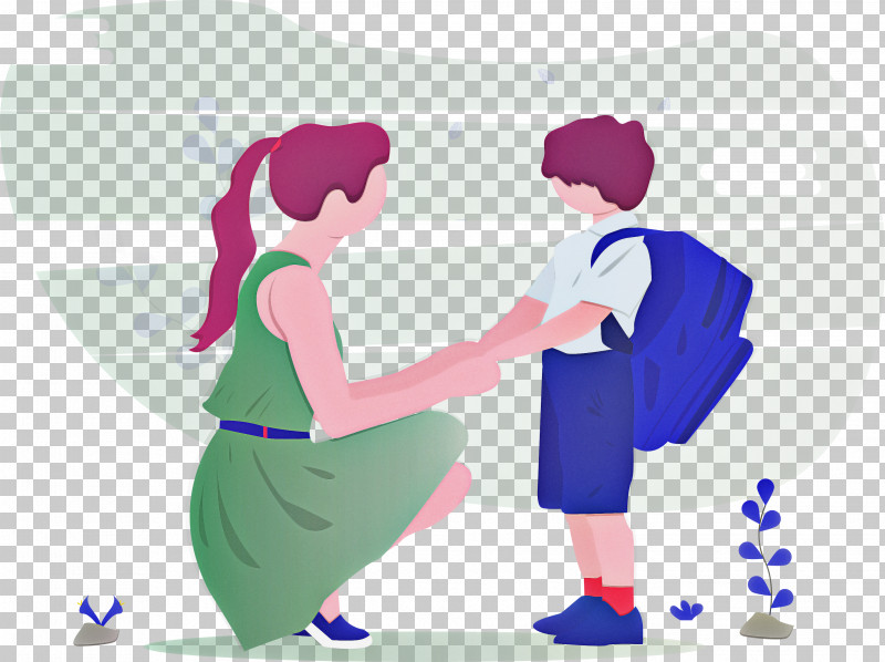 Back To School Mother Boy PNG, Clipart, Back To School, Boy, Cartoon, Conversation, Gesture Free PNG Download