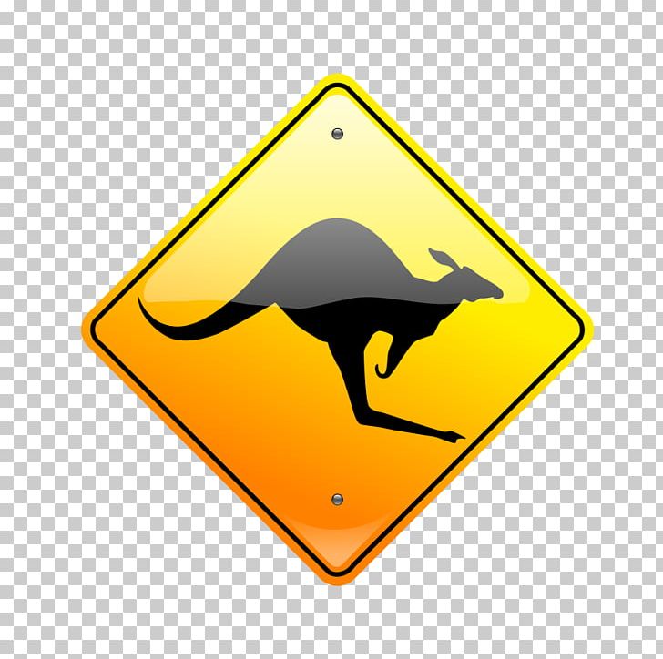 Kangaroo Warning Sign PNG, Clipart, Area, Boxing Kangaroo, Brand, Kangaroo, Line Free PNG Download