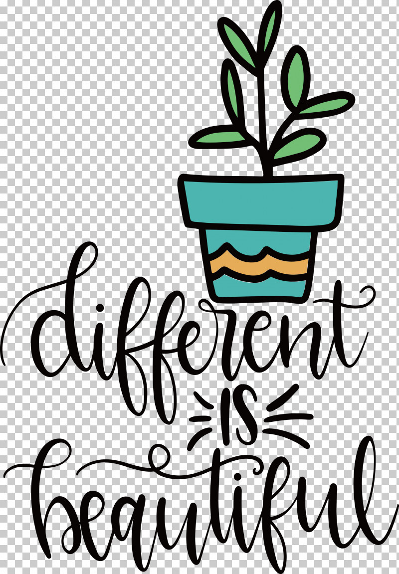 Different Is Beautiful Womens Day PNG, Clipart, Black, Black And White, Flower, Leaf, Line Free PNG Download