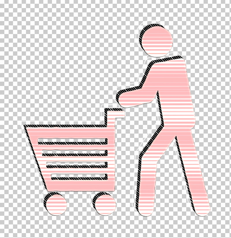 Cart Icon Man Walking With Shopping Cart Icon Family Icons Icon PNG, Clipart, Behavior, Cart Icon, Family Icons Icon, Furniture, Hm Free PNG Download