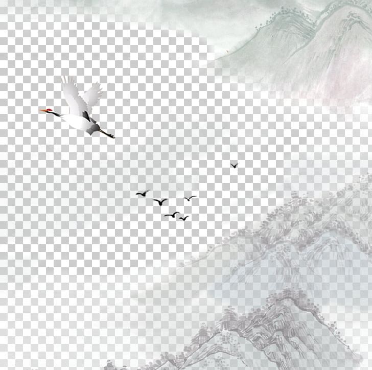 Landscape Flying Ink Ink Paintings PNG, Clipart, Bamboo Painting, Bird, Chinese Painting, Computer Wallpaper, Design Free PNG Download