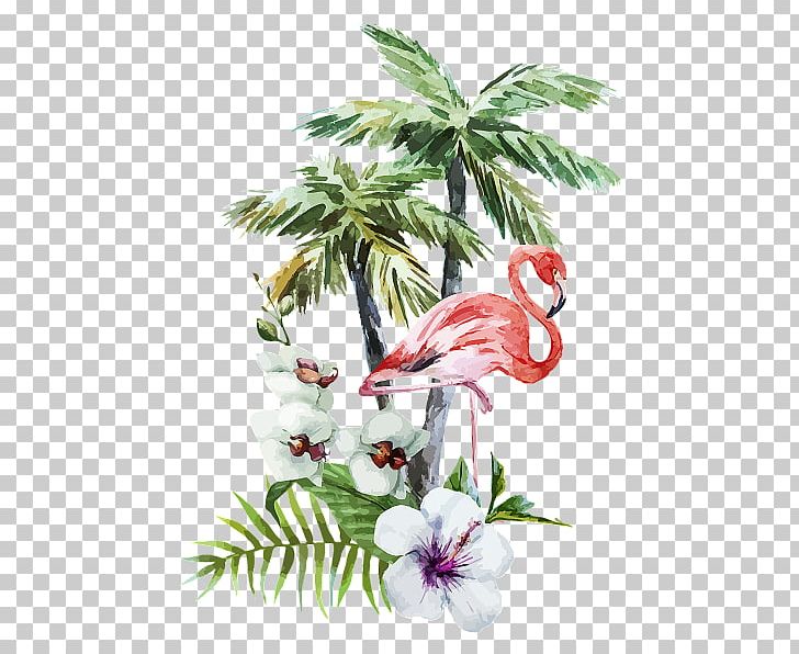 Tropics Palm Trees Wall Decal PNG, Clipart, Art, Beak, Bird, Decorative Arts, Fauna Free PNG Download