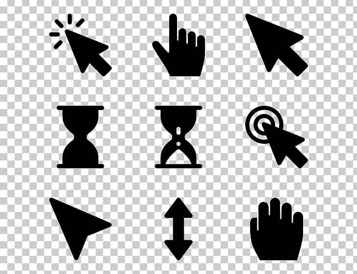 Computer Mouse Pointer Cursor Computer Icons PNG, Clipart, Angle, Area, Black, Black And White, Brand Free PNG Download
