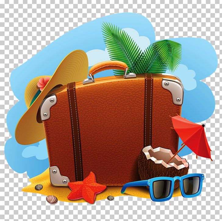 Vacation Travel Suitcase PNG, Clipart, Bag, Baggage, Beach, Design Vector, Drawing Free PNG Download