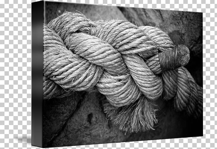 Black And White Monochrome Photography Rope Yarn PNG, Clipart, Art, Black And White, Canvas, Closeup, Gallery Wrap Free PNG Download