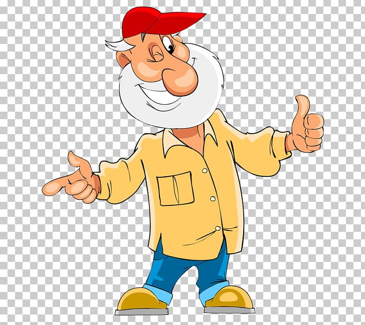 old man cartoon character