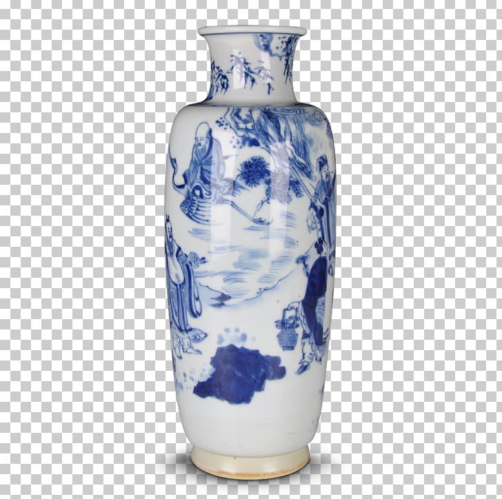 Vase Blue And White Pottery Famille Rose Kangxi Transitional Porcelain Ceramic PNG, Clipart, Artifact, Blue And White Porcelain, Blue And White Pottery, Ceramic, Cobalt Blue Free PNG Download