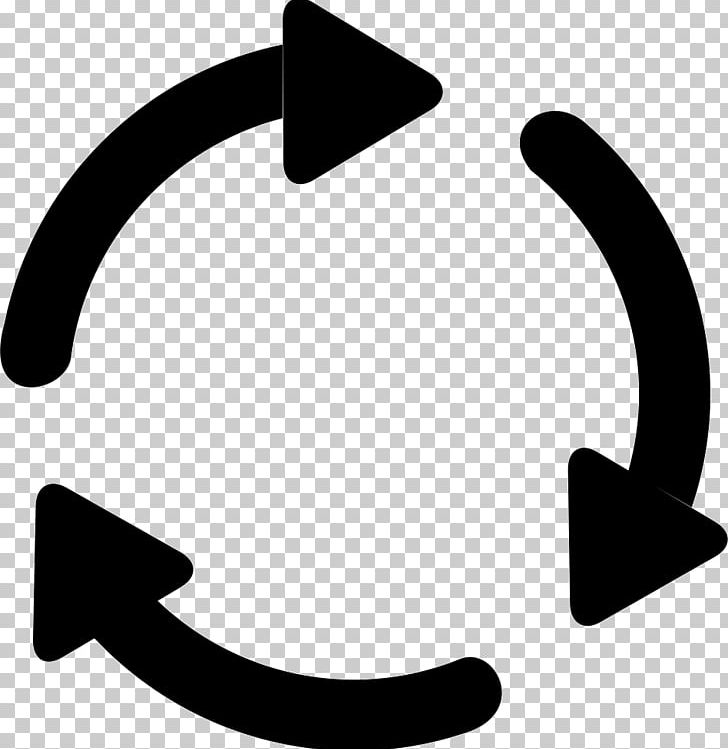 Arrow Recycling Symbol Computer Icons PNG, Clipart, Arrow, Black And White, Body Jewelry, Circle, Clockwise Free PNG Download