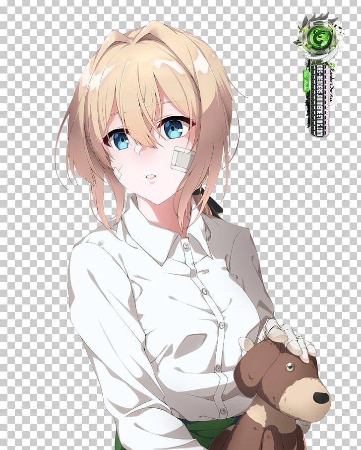 Violet Evergarden Anime Kyoto Animation Desktop PNG, Clipart, Art, Artwork, Black Hair, Brown Hair, Cartoon Free PNG Download