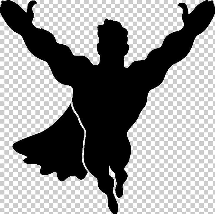 Sticker Wall Decal Superman Silhouette PNG, Clipart, Black And White, Character, Comics, Decal, Fictional Character Free PNG Download