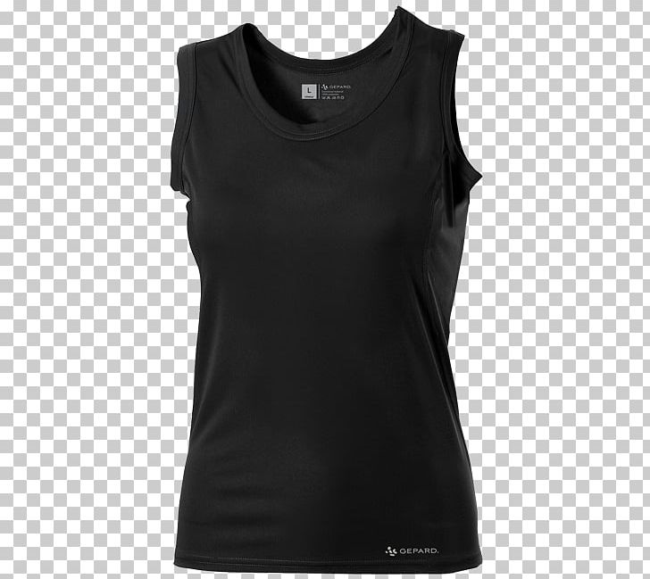 T-shirt Sleeveless Shirt Clothing Top PNG, Clipart, Active Shirt, Active Tank, Black, Clothing, Crew Neck Free PNG Download
