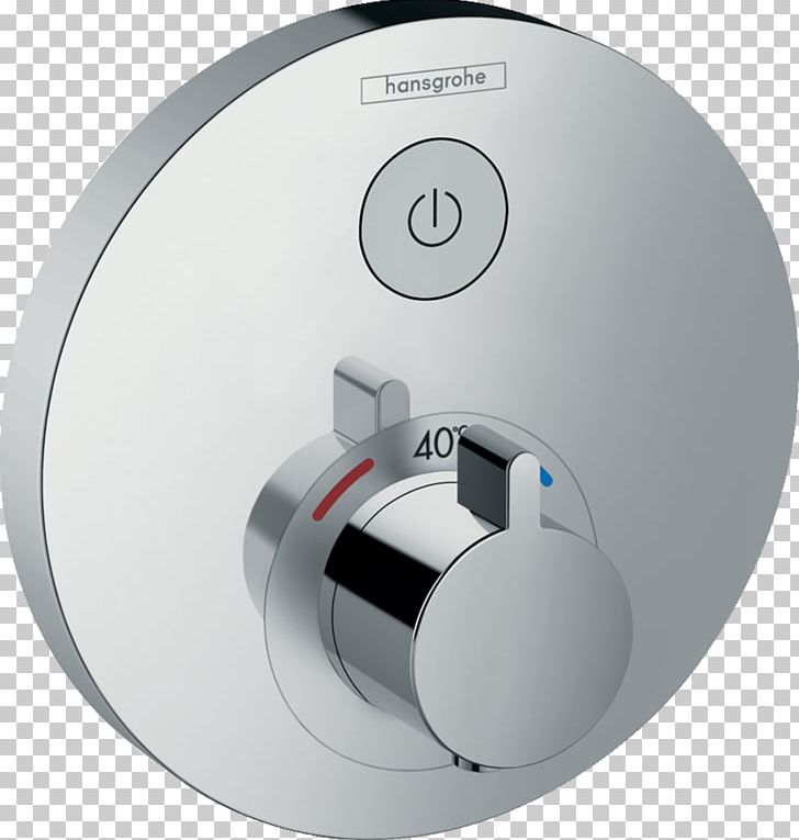 Thermostatic Mixing Valve Hansgrohe Shower PNG, Clipart, Bathroom, Brushed Metal, Central Heating, Electronics, Furniture Free PNG Download