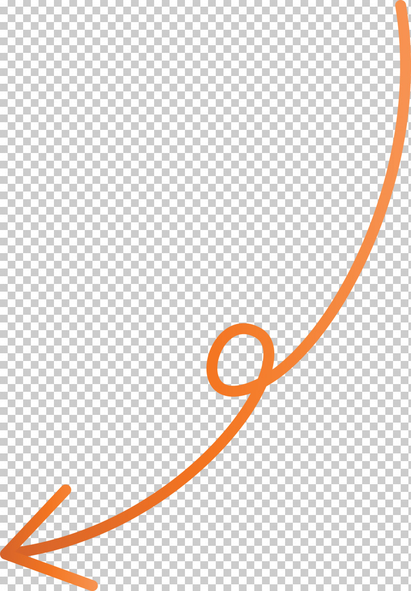 Curved Arrow PNG, Clipart, Curved Arrow, Line, Orange Free PNG Download