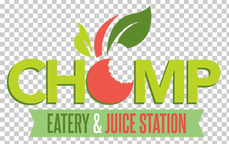 Chomp Eatery & Juice Station Restaurant Logo Dinner PNG, Clipart, Brand, Chomp, Conjunction, Dining Room, Dinner Free PNG Download