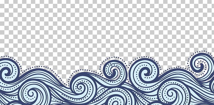 China Wind Blue Wavy Lines Texture Border PNG, Clipart, Angle, Blue, Border Texture, Chin, China Free PNG Download