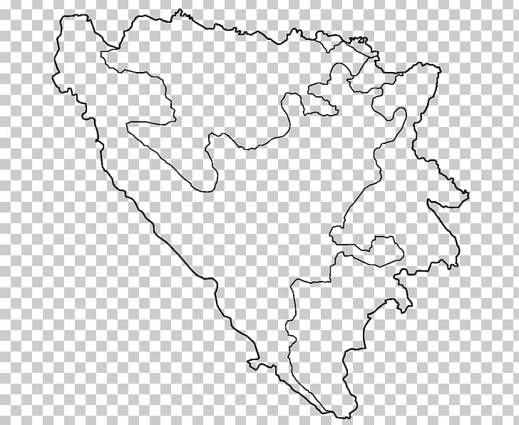 Federation Of Bosnia And Herzegovina Republika Srpska Blank Map PNG, Clipart, Administrative Division, Area, Atlas, Black And White, Blank Free PNG Download