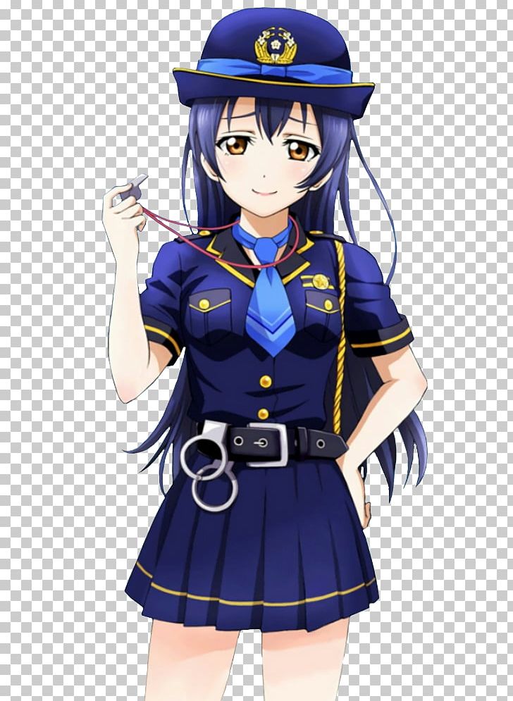 Umi Sonoda Love Live! School Idol Festival Anime Policeman Honoka Kōsaka PNG, Clipart, Anime, Black Hair, Cartoon, Clothing, Cosplay Free PNG Download