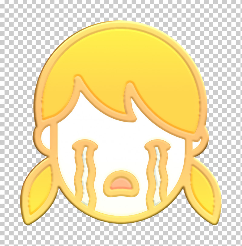 Linear Color Emoticons Icon People Icon Crying Icon PNG, Clipart, Biology, Cartoon, Crying Icon, Girl Icon, Linear Color Emoticons Icon Free PNG Download