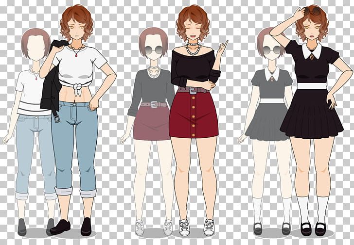 anime girl outfits drawings