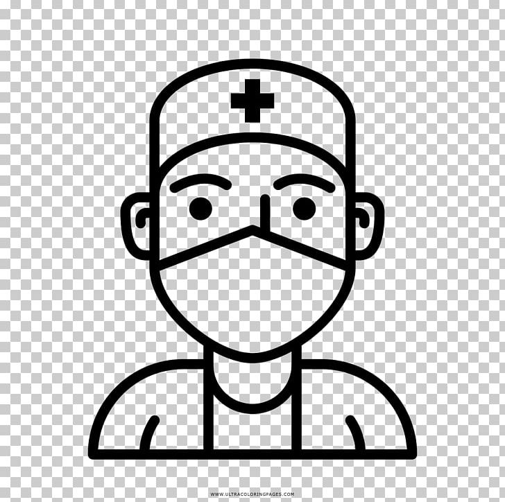 Drawing Physician Medicine Health Care Hospital PNG, Clipart, Area, Black And White, Coloring Book, Drawing, Face Free PNG Download