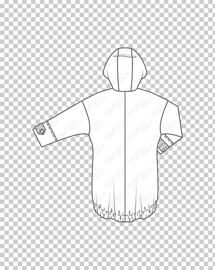 T-shirt Hoodie Jacket Sleeve PNG, Clipart, Angle, Black, Black And White, Clothing, Hood Free PNG Download