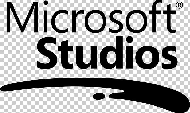 Logo Microsoft Studios Font PNG, Clipart, Area, Black And White, Brand, Line, Logo Free PNG Download