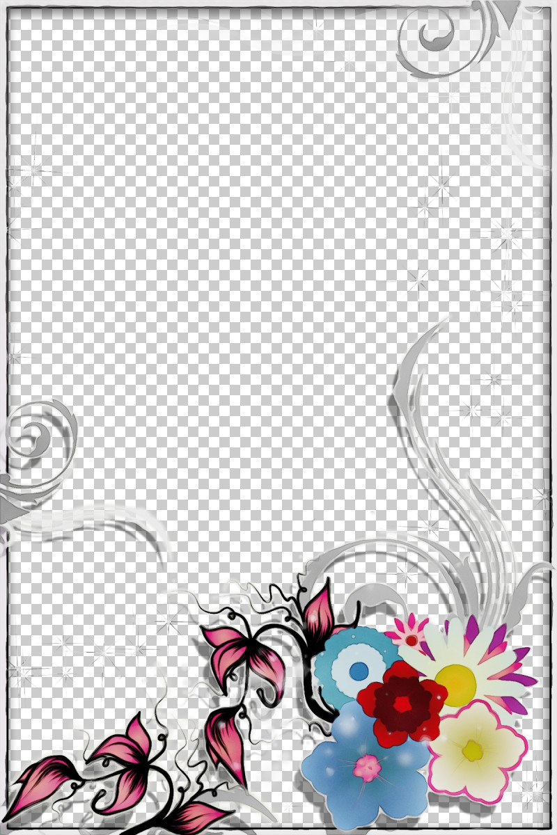 Picture Frame PNG, Clipart, Floral Rectangle Frame, Flower, Flower Rectangle Frame, Paint, Picture Frame Free PNG Download