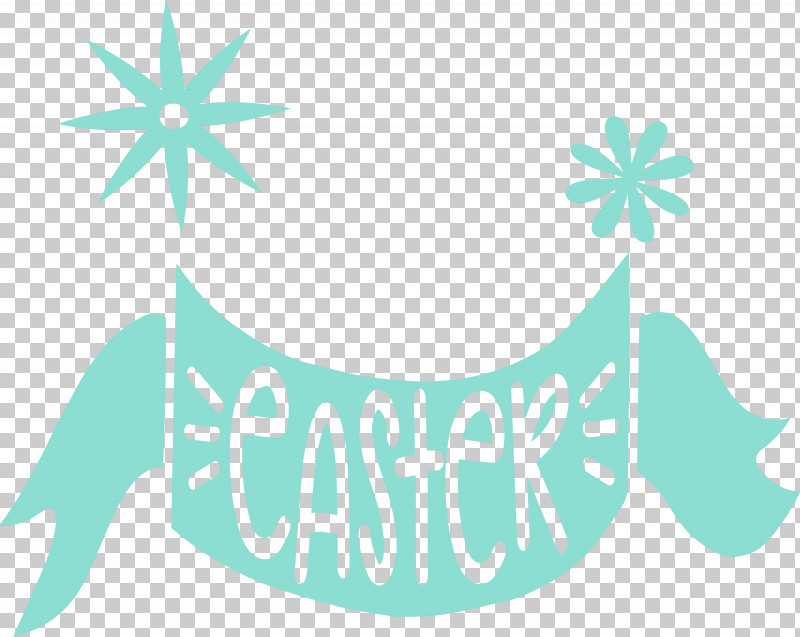 Aqua Text Turquoise Font Leaf PNG, Clipart, Aqua, Easter Day, Easter Sunday, Leaf, Logo Free PNG Download