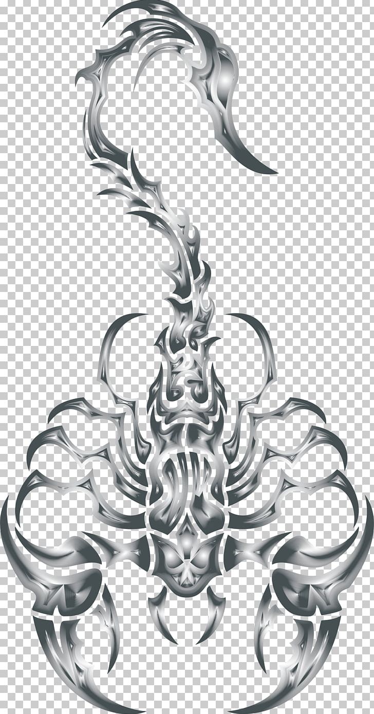 Scorpion Tattoo Animal Venom PNG, Clipart, Animal, Arachnid, Black And White, Clip Art, Computer Icons Free PNG Download