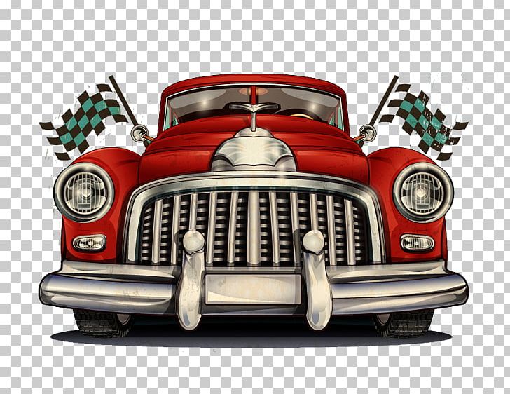 Car Poster Retro Style Vintage PNG, Clipart, Antique Car, Automotive Design, Automotive Exterior, Brand, Bumper Free PNG Download