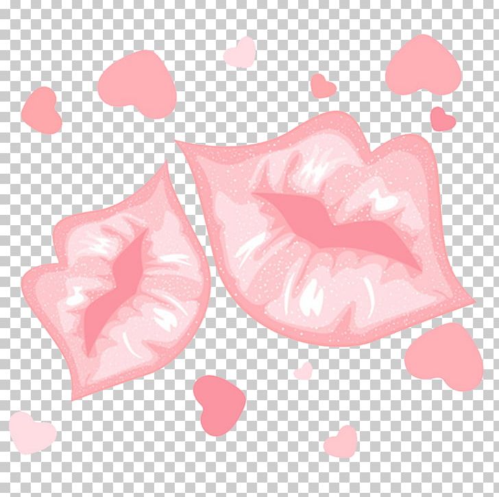 Pink Lip Valentines Day PNG, Clipart, Elements, Euclidean Vector, Heart, Kiss, Lip Free PNG Download