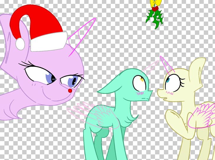 Pony Mistletoe Christmas Art PNG, Clipart, Anim, Animal, Carnivoran, Cartoon, Cat Like Mammal Free PNG Download