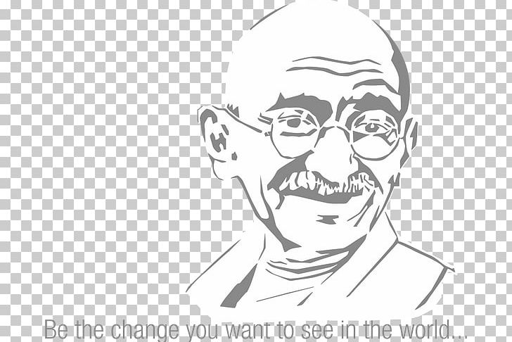 India Illustration Gandhi Jayanti Person PNG, Clipart, Artwork, Black And White, Dra, Face, Fictional Character Free PNG Download